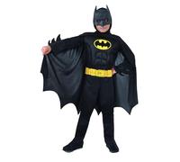 Ciao- Batman 2-in-1 (Classic/Dark Knight) disfraz niño original DC Comics (Talla 8-10 años) con músculos acolchados