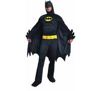 Ciao- Batman Dark Knight Disfraz Adulto Original DC Comics (Talla L) con músculos Acolchados Sized Costumes, Liso, Color Negro, L (11718.L)