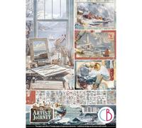 Ciao Bella Bloc creativo decorativo tamaño A4, un viaje de artista