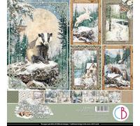 Ciao Bella Bloc de papel de 12 x 12 pulgadas, cartulina de doble cara de 190 g/m² (cuentos del bosque)