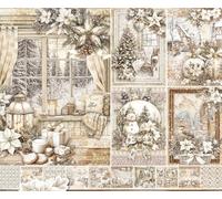 Ciao Bella Bloc de papel de 12 x 12 pulgadas, cartulina de doble cara de 190 g/m² (temporada de invierno)