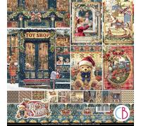 Ciao Bella Bloc de papel de 12 x 12 pulgadas, cartulina de doble cara de 190 g/m² (Toy Shop)