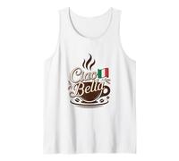 Ciao Bella Café Italiano Vintage Espresso Gráfico Camiseta sin Mangas