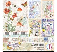 Ciao Bella Enchanted Land - Bloc de papel (12 x 12 pulgadas, 190 g/m²)