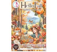 Ciao Bella Ephemera Book & Junk Journal para manualidades de papel, tarjetas, álbumes de recortes y collage, cartulina de 140 g/m² (Hello Fall)