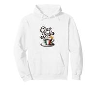 Ciao Bella Italian Espresso Tricolor Vintage Art Sudadera con Capucha