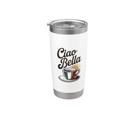 Ciao Bella Italian Espresso Tricolor Vintage Art Vaso térmico de acero inoxidable de doble pared