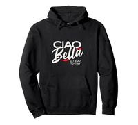 Ciao Bella Italian Travel Red Accent Let's Italy Design Sudadera con Capucha