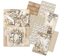 Ciao Bella Juego de arte de papel de arroz A5, 8 hojas de papel de arroz (temporada de invierno)