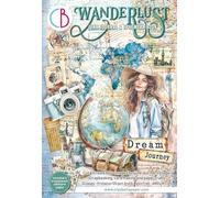 Ciao Bella Junk Journal & Ephemera Book Wanderlust - Papel A4 para scrapbooking, tarjetas de felicitación, envoltorio de regalo, creativo, bricolaje