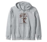Ciao Bella Moka Italiana Arte Vintage Café Sudadera con Capucha