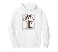 Ciao Bella Moka Italiana Arte Vintage Café Sudadera con Capucha