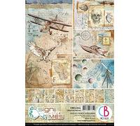 Ciao Bella Paper Creative Pad, Sign of The Times, 9 diseños/1 Cada uno, Taille unique