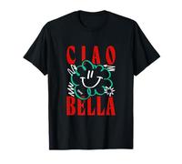 Ciao Bella Playful Cloud Gráfico Italiano Camiseta