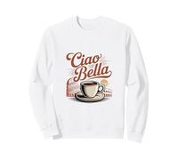 Ciao Bella Roma Arte del café Vintage Italiano Sudadera