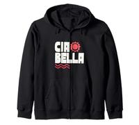 Ciao Bella Sol Italiano Retro Arte Mediterráneo Sudadera con Capucha