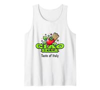 Ciao Bella Taste of Italy, diseño ecológico y Divertido para Amantes de la Comida Camiseta sin Mangas