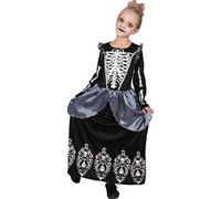 Ciao- Bruja Brujita Reina de los Esqueletos Skeleton Queen Witch disfraz niña (Talla 8-10 años)