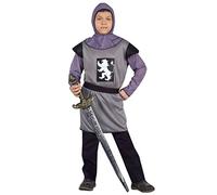 Ciao- Caballero Medieval Disfraz niño Disguise, Color grey, 5-7 years (61121.M)