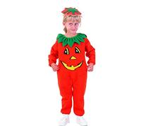 Ciao- Calabaza de Halloween disfraz mono unisex niño (Talla 3-4 años)