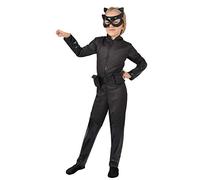 Ciao-Catwoman Disfraz niña Original DC Comics (Talla 3-4 años), Liso, Color Negro, (11700.3-4)