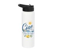 Ciao desde la costa Estética italiana de verano Stainless Steel Insulated Water Bottle
