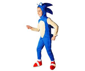 Ciao- Disfraz de Sonic the Hedgehog para niño oficial de SEGA, 8-10 años