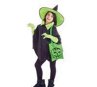Ciao- Disguise Kit, Color Green, Black, One Size 5-10 Years (19124)