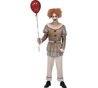 Ciao- Horror Creepy Clown disfraz hombre adulto (Talla única)