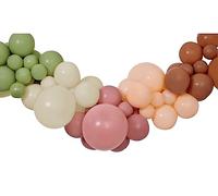 Ciao - Kit de guirnalda de globos DIY Naturals (65 globos de látex, 300 cm), verde/beige/marrón