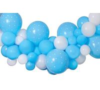 Ciao - Kit guirnalda globos DIY Baby Blue (65 globos látex, 300 cm), azul