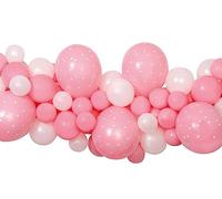 Ciao - Kit guirnalda globos DIY Baby Pink (65 globos látex, 300 cm), rosa