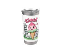¡Ciao! Lindo Italiano Gelati Coliseo Roma Niños Niños o Niñas Vaso térmico de acero inoxidable de doble pared