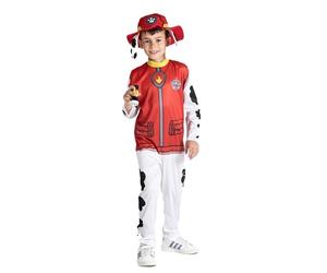 Ciao - Marshall disfraz niño original Paw Patrol Patrulla Canina (Talla 5-7 años) con sombrero y mini linterna