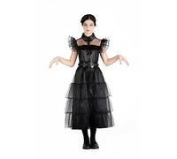 Ciao- Miércoles Addams vestido de baile Rave'N Dance disfraz niña original Wednesday