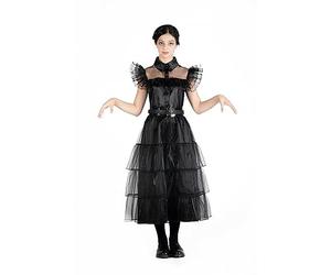 Ciao- Miércoles Addams vestido de baile Rave'N Dance disfraz niña original Wednesday