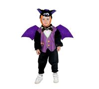 Ciao- Murciélago Pequeño disfraz mono baby (Talla 6-12 meses) con capó