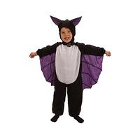 Ciao Murciélago Pequeño disfraz mono unisex baby (Talla 3-4 años) con capó con orejas