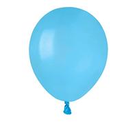 Ciao - Paquete 100 globos en latex natural Premium Quality A50 (Ø 13cm / 5"), azul claro