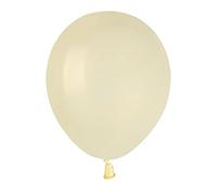 Ciao - Paquete 100 globos en latex natural Premium Quality A50 (Ø 13cm / 5"), blanco marfil