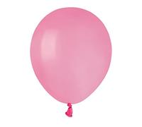 Ciao Paquete 100 globos en latex natural Premium Quality A50 (Ø 13cm / 5"), rosa brillante