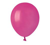 Ciao Paquete 100 globos en latex natural Premium Quality A50 (Ø 13cm / 5"), rosa fucsia