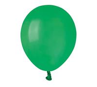 Ciao - Paquete 100 globos en latex natural Premium Quality A50 (Ø 13cm / 5"), verde oscuro