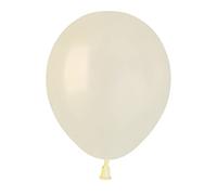 Ciao - Paquete 100 globos nacarados en latex natural Premium Quality A50 (Ø 13cm / 5"), blanco marfil nacarado