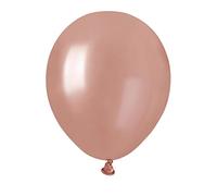 Ciao - Paquete 100 globos nacarados en latex natural Premium Quality A50 (Ø 13cm / 5"), oro rosa nacarado