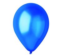 Ciao - Paquete 100 globos nacarados en latex natural Premium Quality G120 (Ø 33cm / 13"), azul nacarado