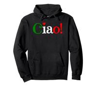 Ciao! Saludo en Colores de la Bandera Italiana - Lindo Sudadera con Capucha