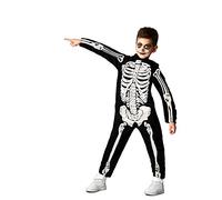 Ciao- Skeleton Esqueleto disfraz mono niño (Talla 5-7 años)