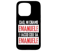 Ciao Sono Emanuele Faccio Cose Da Emanuele Personalizzato Carcasa para iPhone 15 Pro