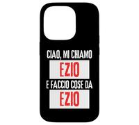 Ciao Sono Ezio Faccio Cose Da Ezio Personalizzato Divertente Carcasa para iPhone 14 Pro